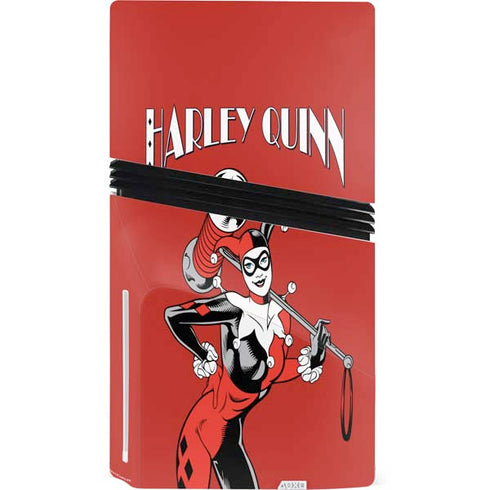DC Comics Harley Quinn Classic Art Pose PS5 Pro Disk Console Skin