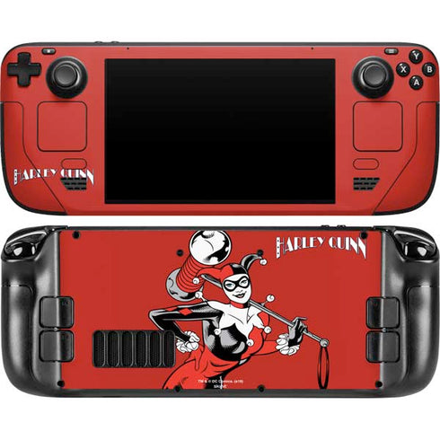 DC Comics Harley Quinn Classic Art Pose Steam Deck Handheld Gaming Computer OLED Skin