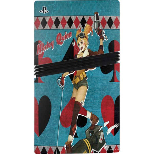 DC Comics Bombshells Harley Quinn PS5 Pro Console Skin