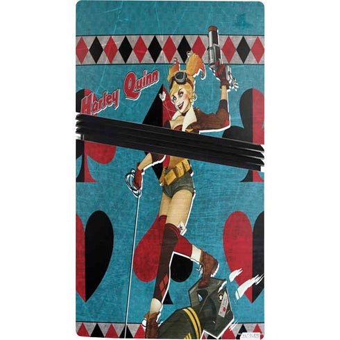 DC Comics Bombshells Harley Quinn PS5 Pro Console Skin