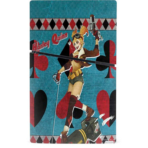 DC Comics Bombshells Harley Quinn PS5 Slim Digital Edition Console Skin