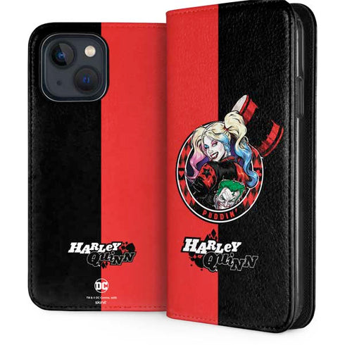 DC Comics Harley Quinn Puddin iPhone 15 Plus Folio Case