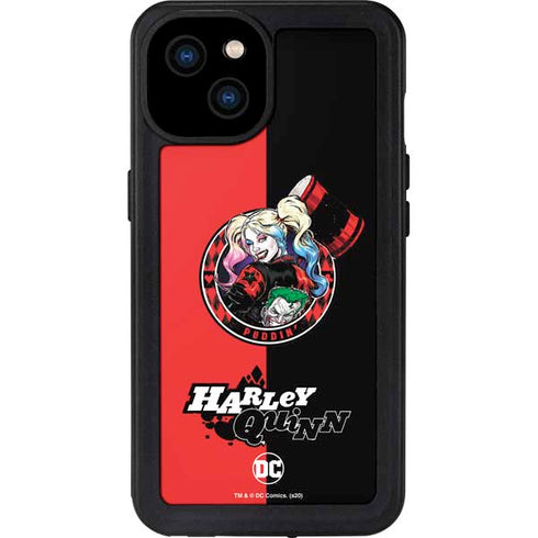 DC Comics Harley Quinn Puddin iPhone 15 Plus Waterproof Case
