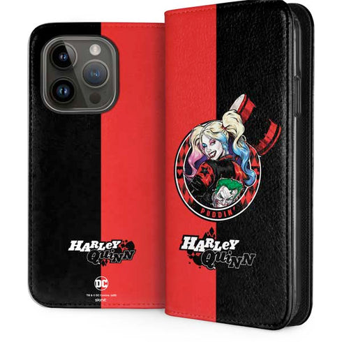 DC Comics Harley Quinn Puddin iPhone 15 Pro Folio Case