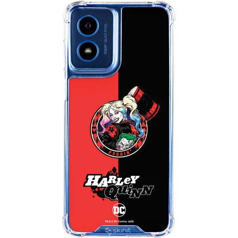 DC Comics Harley Quinn Puddin Moto G Play 4G (2024) Clear Case