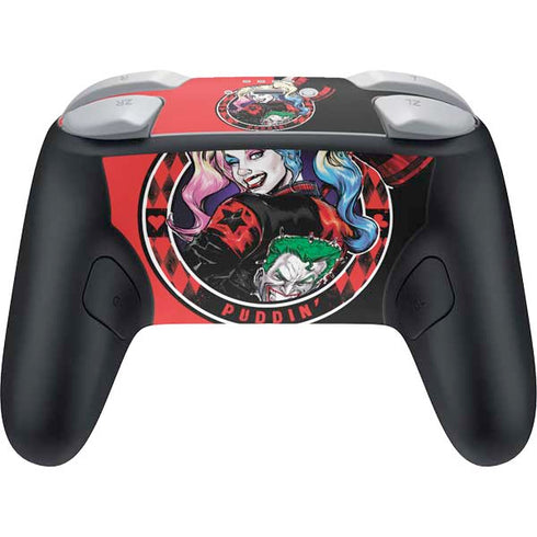 DC Comics Harley Quinn Puddin Nintendo Switch 2 (2025) Pro Controller Skin