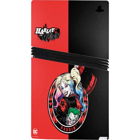 DC Comics Harley Quinn Puddin PS5 Pro Bundle Skin