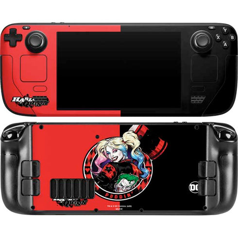 DC Comics Harley Quinn Puddin Steam Deck Handheld Gaming Computer OLED Skin