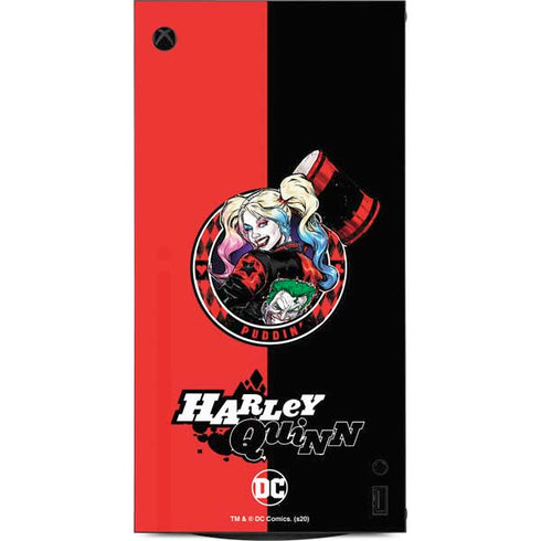 DC Comics Harley Quinn Puddin XBox Series X Digital Edition Console Skin