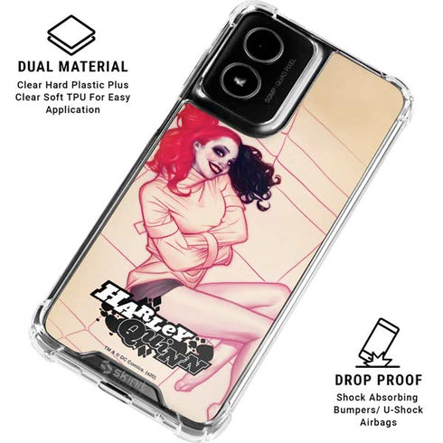 DC Comics Harley Quinn The Hottest of the City Cover New 52 Vol 1 Moto G Power 5G (2024) Clear Case