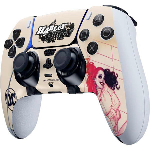 DC Comics Harley Quinn The Hottest of the City Cover New 52 Vol 1 PS5 DualSense Edge Pro Controller Skin