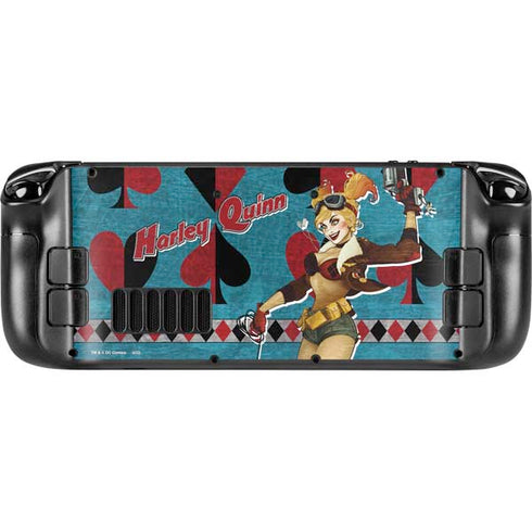 DC Comics Bombshells Harley Quinn Steam Deck Handheld Gaming Computer OLED Skin