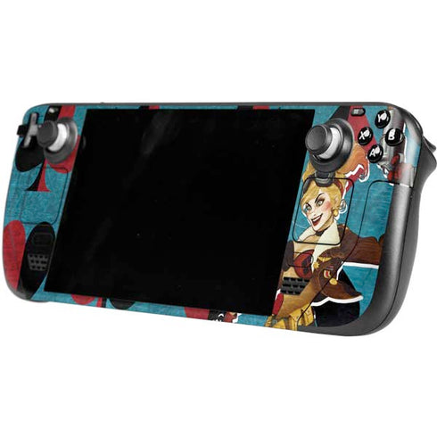 DC Comics Bombshells Harley Quinn Steam Deck Handheld Gaming Computer Skin