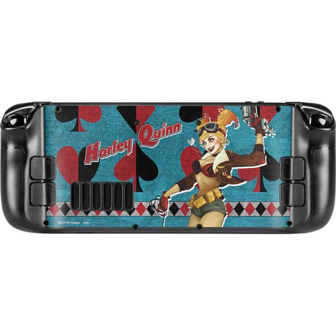 DC Comics Bombshells Harley Quinn Steam Deck Handheld Gaming Computer Skin