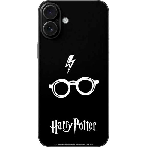 Wizarding World Harry Potter Scar and Glasses iPhone 16 Plus Skin