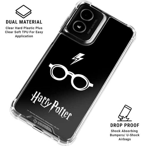 Wizarding World Harry Potter Scar and Glasses Moto G Power 5G (2024) Clear Case