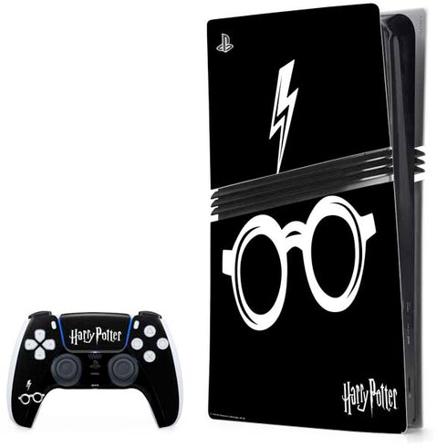 Wizarding World Harry Potter Scar and Glasses PS5 Pro Bundle Skin