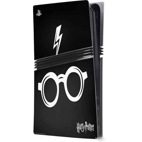 Wizarding World Harry Potter Scar and Glasses PS5 Pro Console Skin