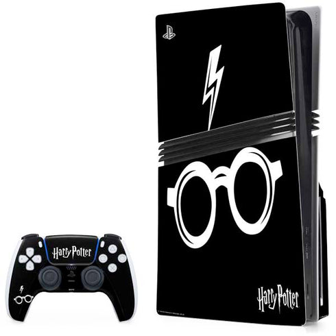 Wizarding World Harry Potter Scar and Glasses PS5 Pro Disk Bundle Skin