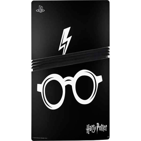 Wizarding World Harry Potter Scar and Glasses PS5 Pro Disk Console Skin