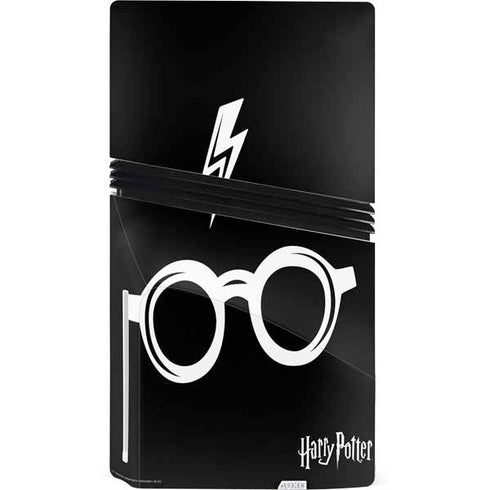 Wizarding World Harry Potter Scar and Glasses PS5 Pro Disk Console Skin