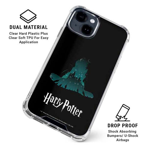 Wizarding World Harry Potter Hats and Hogwarts iPhone 15 Clear Case