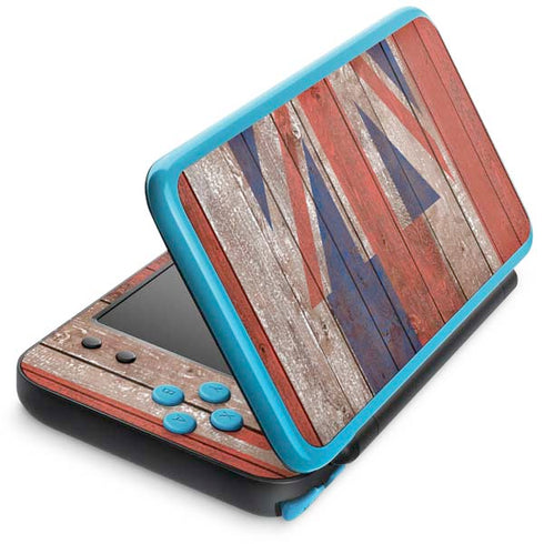 Hawaiian Flag Dark Wood Nintendo Skins