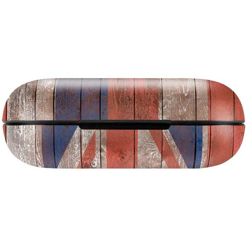 Hawaiian Flag Dark Wood Amazon Echo Buds Skin