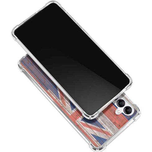 Hawaiian Flag Dark Wood Gabb Phone 4 Clear Case
