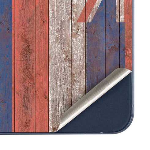 Hawaiian Flag Dark Wood Galaxy A35 5G Skin
