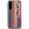 Hawaiian Flag Dark Wood Galaxy A36 5G Clear Case