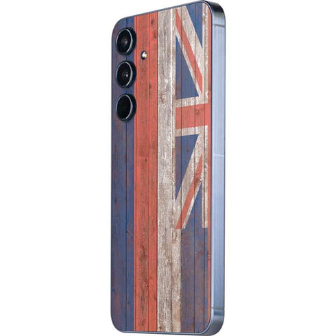 Hawaiian Flag Dark Wood Galaxy A36 5G Skin