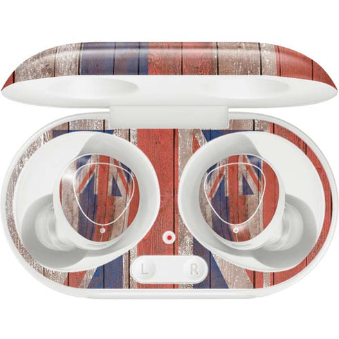 Hawaiian Flag Dark Wood Galaxy Buds Plus Skin