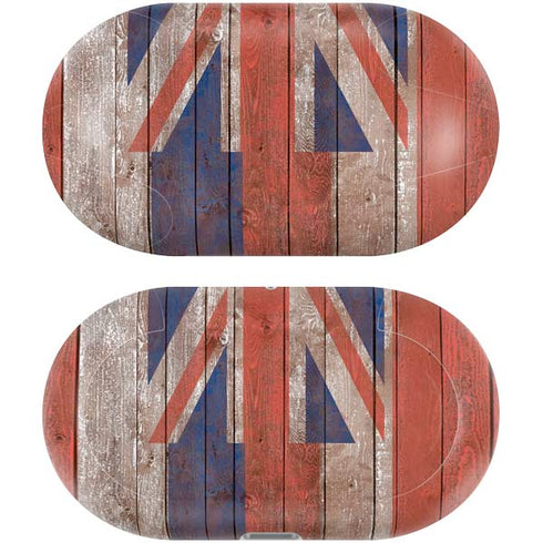 Hawaiian Flag Dark Wood Galaxy Buds Plus Skin