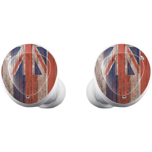 Hawaiian Flag Dark Wood Galaxy Buds Plus Skin