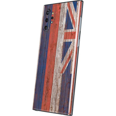 Hawaiian Flag Dark Wood Galaxy Note 10 Plus Skin