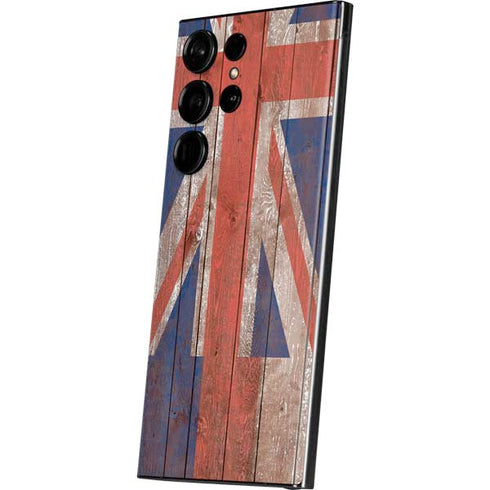 Hawaiian Flag Dark Wood Galaxy Skins