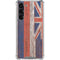Hawaiian Flag Dark Wood Galaxy S24 FE Clear Case