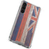Hawaiian Flag Dark Wood Galaxy S24 FE Clear Case