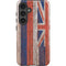 Hawaiian Flag Dark Wood Galaxy S25 Plus Impact Case