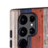 Hawaiian Flag Dark Wood Galaxy S25 Ultra Impact Case