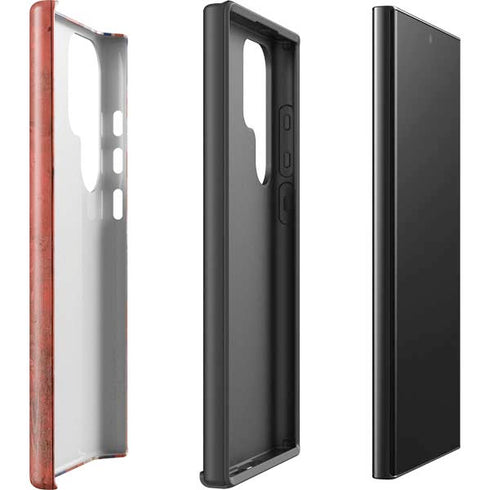 Hawaiian Flag Dark Wood Galaxy S25 Ultra Impact Case