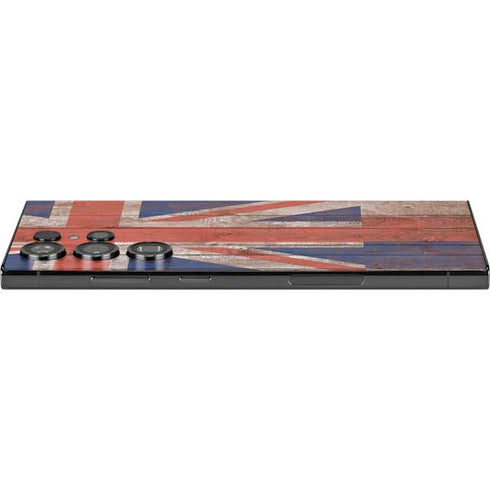 Hawaiian Flag Dark Wood Galaxy S24 Ultra Skin