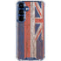 Hawaiian Flag Dark Wood Galaxy S25 Plus Clear Case