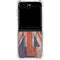 Hawaiian Flag Dark Wood Galaxy Z Flip6 Clear Case