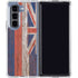 Hawaiian Flag Dark Wood Galaxy Z Fold5 5G Clear Case