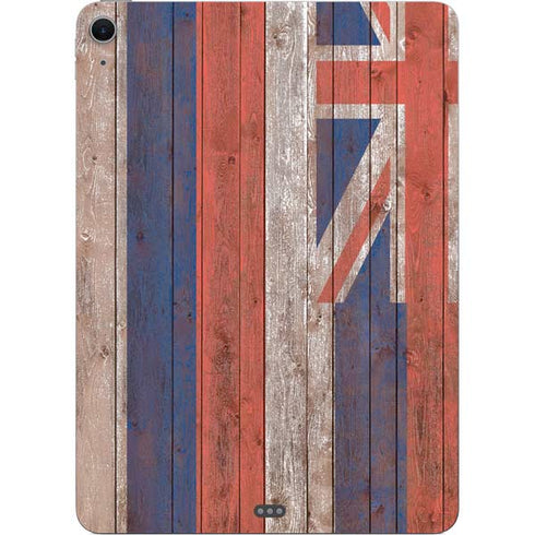 Hawaiian Flag Dark Wood Apple iPad Air Skin