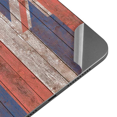 Hawaiian Flag Dark Wood Apple iPad Mini Skin