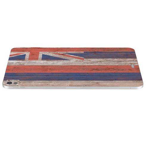 Hawaiian Flag Dark Wood iPad Pro 13in M4 (2024) Skin