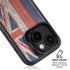 Hawaiian Flag Dark Wood iPhone 14 Kickstand Case